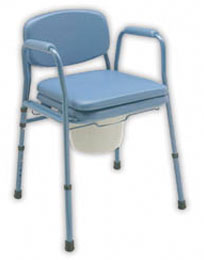 Silla de Habitacion Regulable en Altura y Plegable